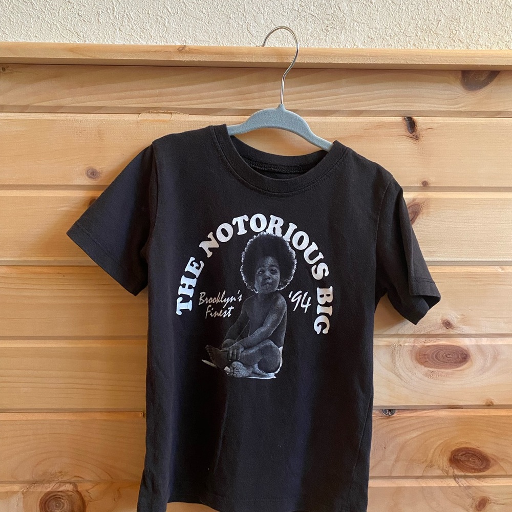 Black Kids T-Shirt with Graphic Print